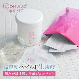 【特典付】 炭酸パック ジェルパック フェイスパック 美容パック 炭酸ジェルパック 顔のパック 美容ジェル フェイスジェル エイジングケア コラーゲン プラセンタエキス セルル バブルパックプロフェッショナル (ジェル)510g(顆粒)1.5g×20包 ceruru.b 【公式】