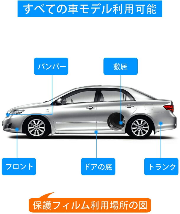 楽天市場 車 ドア 傷防止 テープ ステップガード 分厚いタイプ Ih調理器 フィルム 3m 3cm 保護テープ クリア 透明 隙間 フチ汚れ防止テープ サイドステップ Ces Store