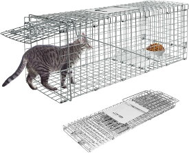 捕獲器 猫 アニマルトラップ トラップ イタチ 駆除 捕獲 踏板式 捕獲機 動物 罠 鼠 保護 庭 畑 餌 アニマルキャッチャー 農業