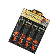 荷締ベルト ラチェット ラッシングベルト 25mm 荷締めベルト ラチェット式 4本セット タイダウンベルト …