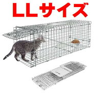 捕獲器 猫 アニマルトラップ トラップ LLサイズ イタチ 駆除 捕獲 踏板式 捕獲機 動物 罠 鼠 保護 庭 畑 …