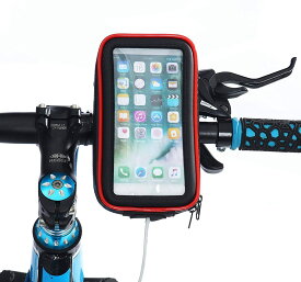 送料無料　スマホホルダー 自転車 　Lサイズ　上下左右　角度調整可能　バイク 防水　スマホスタンド 携帯ホルダー 　スマホ ホルダー アンドロイド iphone 6.5インチまで対応