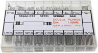 送料無料 全18サイズ バネ棒セット ベルト　交換【8mm ~ 25mm】ステンレス製 各サイズ20本入り 高強度 頑…