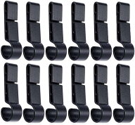 ヘッドライト 固定用 ヘルメットホルダー 12個セット 固定 簡単 着脱 両手 解放 コンパクト ヘルメットク…