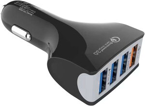 390~ VK[\Pbg J[`[W[ }[d 4 Quick Charge3.0 USB iPhone g X}z [d ԍ 12v 24V gbN