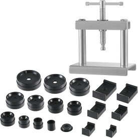 腕時計工具 時計閉め器 18点セット 裏蓋 裏蓋閉め 裏蓋 ガラス 電池交換 時計修理 裏蓋外し メンテナンス コマセット