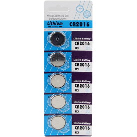 何点でも送料180円 CR2016リチウムボタン電池5個 電卓時計カメラ