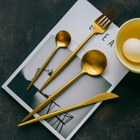 cesa beams New open 2点目50％オフクーポン 食器　カトラリー　カトラリーセット おしゃれ プラチナシリーズ最新改良品　食洗機対応4本 　北欧　カトラリーセット ゴールド スプーン フォーク ナイフ　結婚祝い クチポール風　ふるさと納税