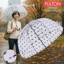 【P5倍 8/11 1:59まで】フルトン FULTON ビニール傘 バードケージ エレファントパレード 長傘 レディース傘 雨傘 鳥かごのようなドーム型のフォルムが魅力的なアンブレラ FULTON Birdcage-2 L042