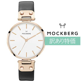 【P5倍 4/4 20時～】【訳あり】 モックバーグ MOCKBERG 時計 腕時計 レディース 34mm レザーベルト 革ベルト ローズゴールド 変色 MO1001