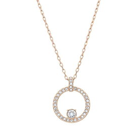 【10%OFF CP 6/1 0:00～】スワロフスキー SWAROVSKI 5202446 クリスタル クリスタルパヴェ サークル ペンダント ネックレス Creativity Circle Rose Gold