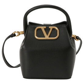 ヴァレンティノ VALENTINO 1W2P0Y08 VNL 0NO Vロゴ シグネチャー ミニ バケットバッグ ショルダーバッグ ブラック レディース VLOGO SIGNATURE MINI BUCKET