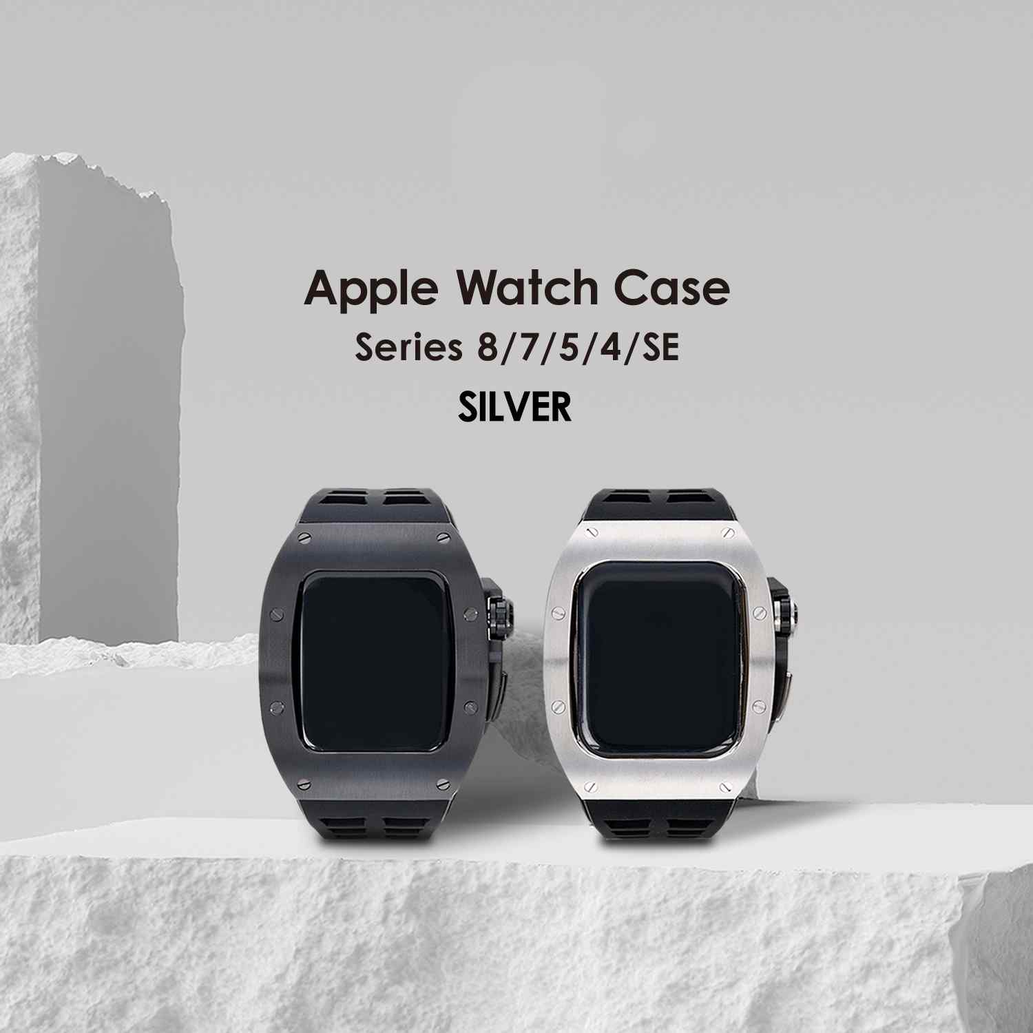 楽天市場】Luxury Apple Watch Case & Belt BR-AWC45SV