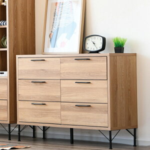 国産 日本製 120cm幅 引き出し3段 チェスト ローチェスト 整理タンス 整理棚 収納棚 収納家具 収納 強化紙 ナチュラル 北欧 カジュアル おしゃれ シンプル MDF