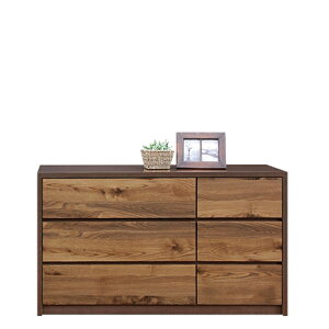 国産 日本製 120cm幅 引き出し 3段 ローチェスト チェスト 整理棚 収納棚 収納家具 収納 強化紙 ナチュラル ブラウン 北欧 カジュアル おしゃれ シンプル MDF