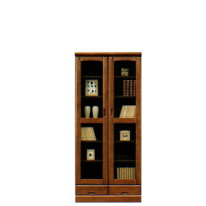 書棚 フレンド 80cm幅書棚 ( 木製 )( シンプル )（チェスト カラーボックス 2段 2段 本棚 書棚 ダストボックス シェルフ 本箱）