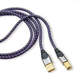 パープルプラスUSB 1m Analysis Plus USBケーブル A-Bタイプコネクタ デジタルケーブル 2.0規格 480Mbps 30金メッキ 100cm Purple Plus アナリシスプラス【送料無料】 【あす楽】