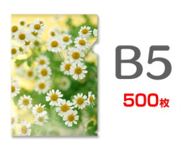 B5クリアファイル印刷500枚（単価85円）