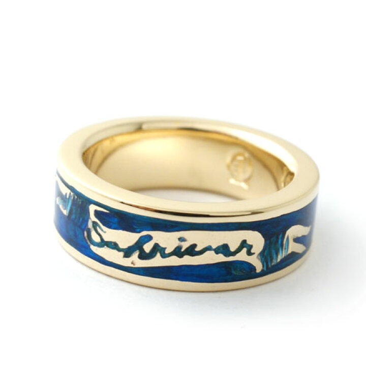 楽天市場】SAHRIVAR Blue Enameled Ring (GOLD Plating) UVERworld 