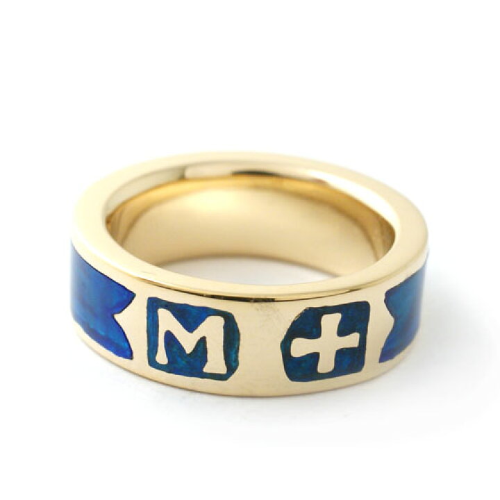 楽天市場】SAHRIVAR Blue Enameled Ring (GOLD Plating) UVERworld 