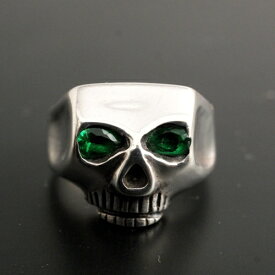 Flash Point JIM SKULL RING-SE-EMERALD