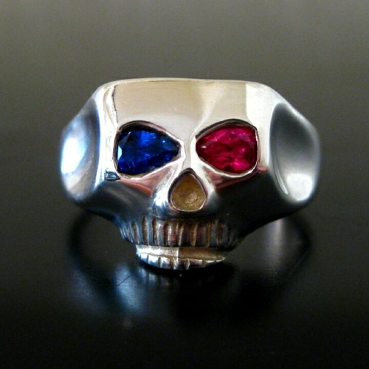 楽天市場】Flash Point JIM SKULL RING-SE-CRAZY(RUBY/SAPPHIRE) : C-G 