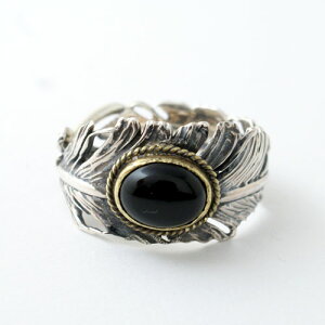 GARDEN OF EDEN CG�ʒ� Feather Onyx Ring