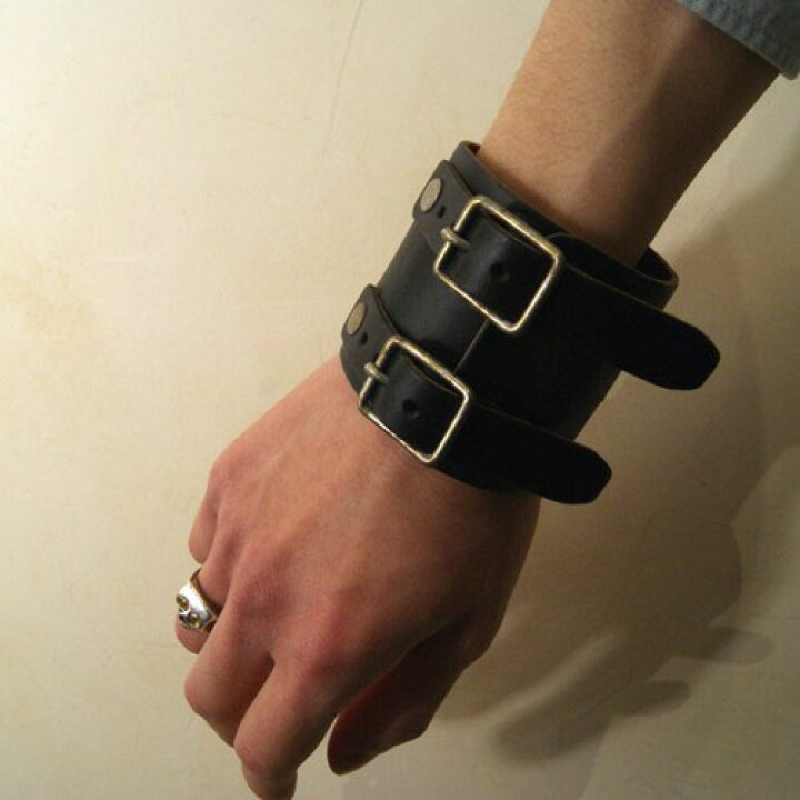 楽天市場】gbb custom leather JD Cuff Bracelet LIMITED BLACK : C-G