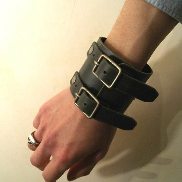 楽天市場】gbb custom leather JD Cuff Bracelet LIMITED Olive : C-G