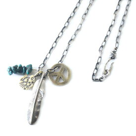 Atease SMALL FEATHER SET NECKLACE