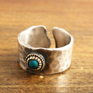 映画（LOVE SONG）スノーマン向井康二さん着用モデル・Atease TURQUOISE TATAKI PLATE RING L