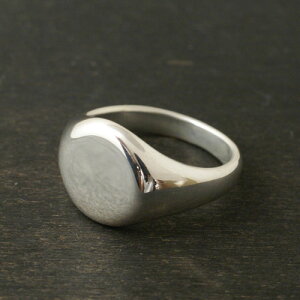 Xm[}ڍ@񒅗pfEAtease PLAIN SIGNET RING ROUND