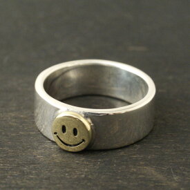 Atease SMILE SILVER & BRASS RING S