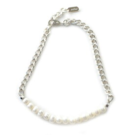 なにわ男子・大西流星さん・crhug(クルハグ) さん着用モデル mollive SILVER CHAIN BRACELET PEARL