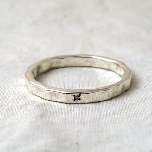 mollive DIA-WAVE SILVER SLENDER RING