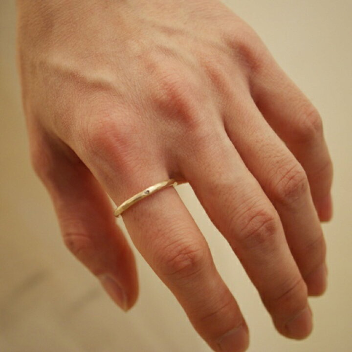 楽天市場】mollive SIMPLE 10K DIA RING : C-G