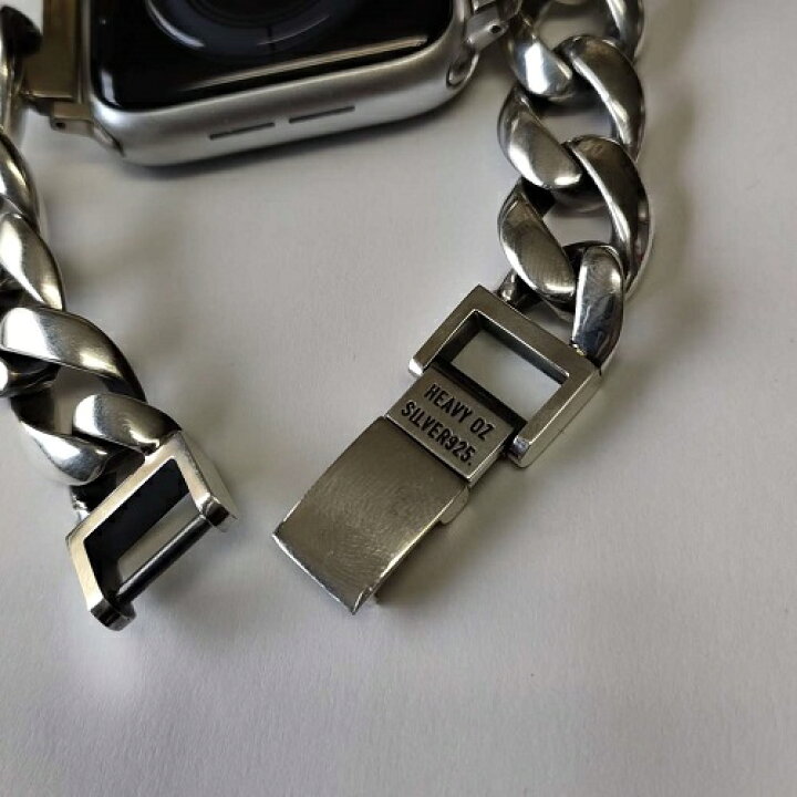 楽天市場】mollive Heavy Oz APPLE WATCH BAND SILVER925 BRACELET(名 