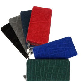 ZOO ROUND ZIP LONG WALLET ELEPHANT LEATHER