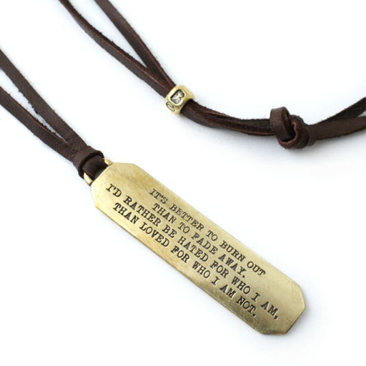 楽天市場 カートコバーン Vantique Kurt Cobain Lyric Necklace C G