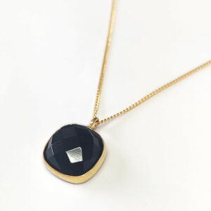 �X�m�[�}���[�V�C�Ƃ��񒅗p���f���EVantique GOLD ONYX SIGNET TYPE NECKLACE