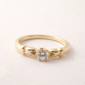 Vantique CLADDAGH ENGAGEMENT RING-18KYG