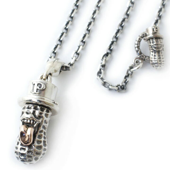 楽天市場】Peanuts&Co. XLARGE BERO PEANUTS/Silver×K10PG+ PEANUTS 