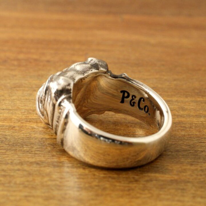 楽天市場】Peanuts＆Co. BULL RING SILVER : C-G 