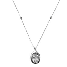 RESOL white quartz dew necklace SV925