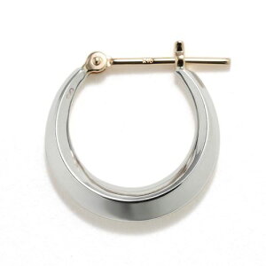 SYMPATHY OF SOUL Moon Hoop Pierce - M - Silver