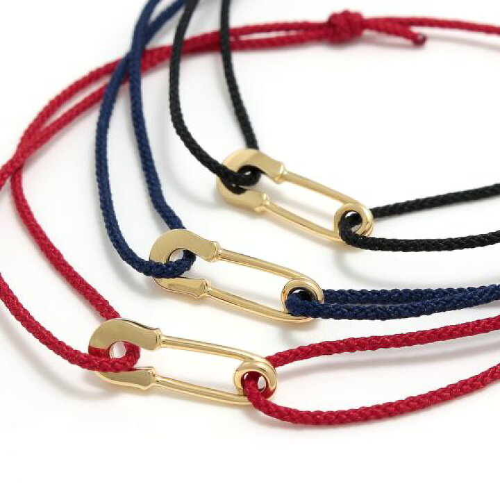 楽天市場】SYMPATHY OF SOUL Safety Pin Cord Bracelet - K18Yellow 