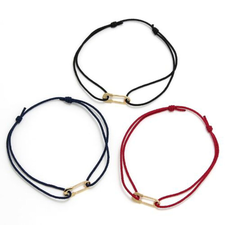 楽天市場】SYMPATHY OF SOUL Safety Pin Cord Bracelet - K18Yellow 