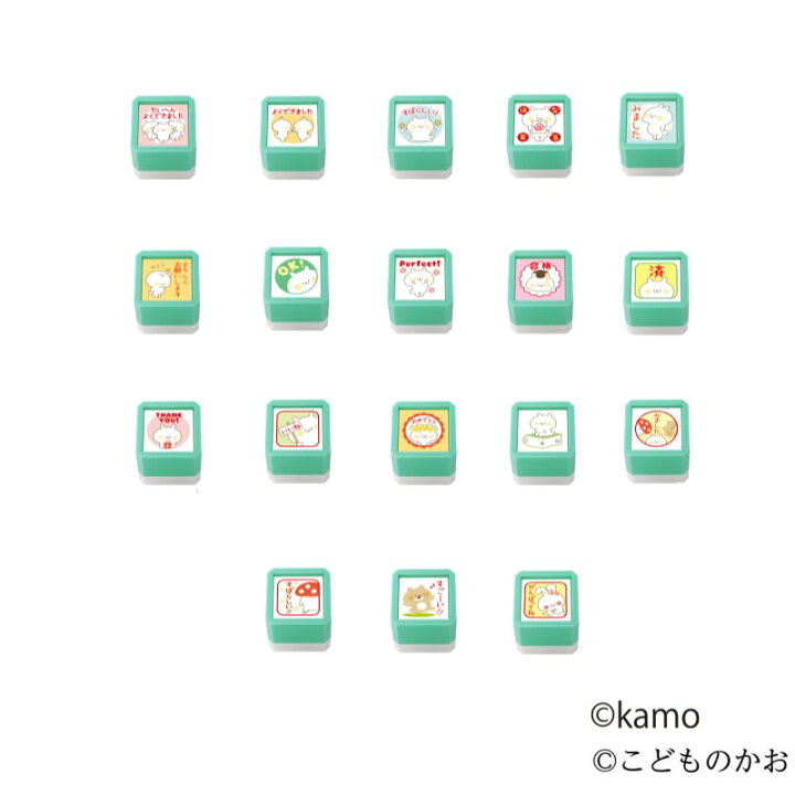 楽天市場 こどものかお ウサギタケ浸透印sqイラストレーター カモ Kamo ゴムケンのお手軽スタンプ