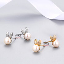 楽天市場】うさぎ の しっぽ（ピアス｜レディースジュエリー  