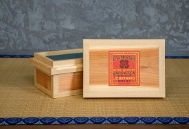 蘭字茶箱5ks　前田工房　サイズ35cm×24cm×15cm　日本製 静岡県産杉 職人の手仕事 防虫防湿 トタン 木箱 お茶の保存 米びつ 乾物の保存 機密機器の保管 和モダンギフト 収納インテリア 長く使える 復刻版